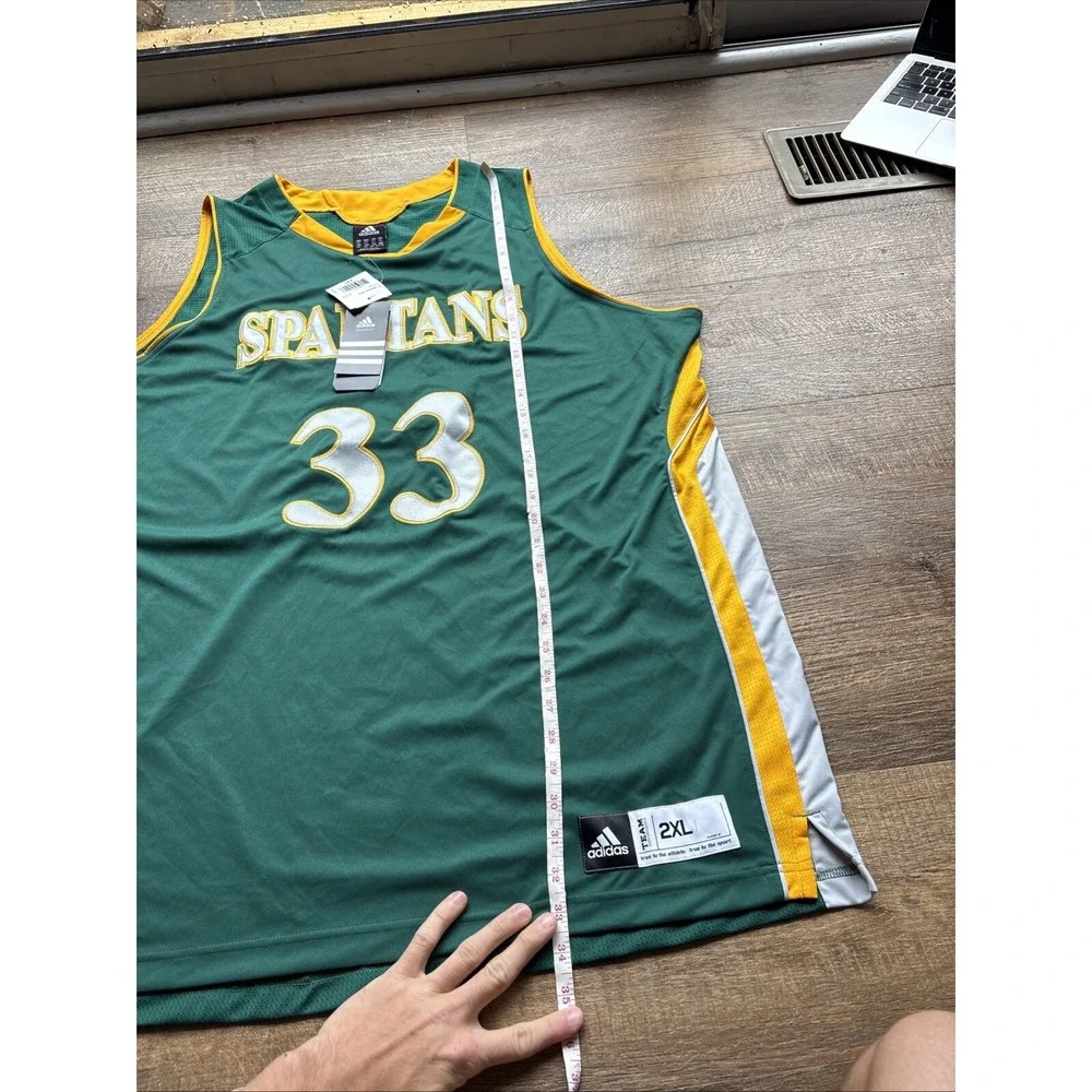 Adidas Adizero Michigan State Spartans #33 Magic Johnson Jersey 2XL NEW